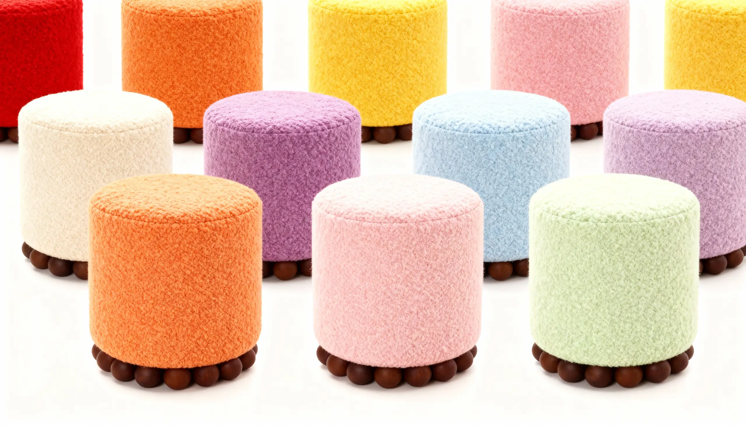 Пуф Puffo Pastel — дизайнерський пуф у пастельній палітрі