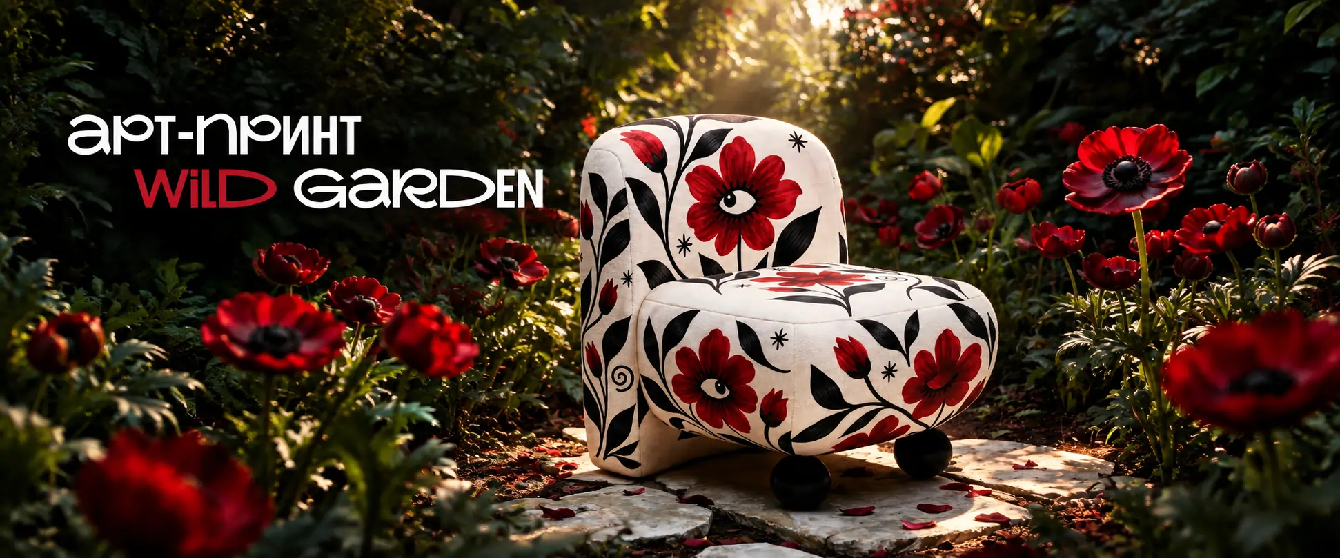 Містичний акцент Wild Garden — бордова квітка з оком